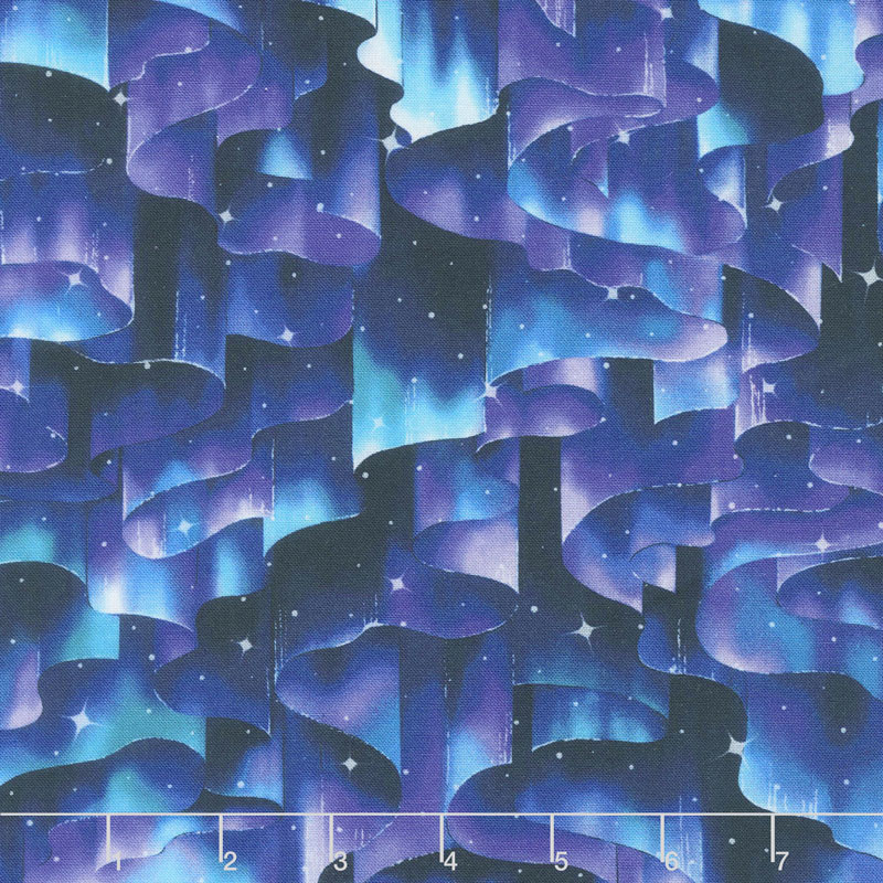 The Last Frontier - Lights Nightfall Digitally Printed Yardage
