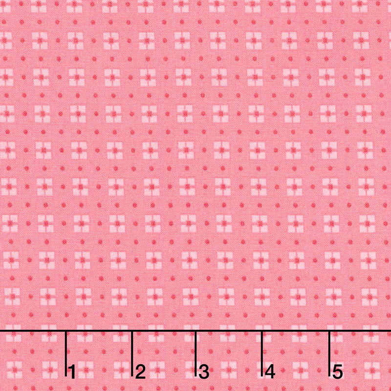 Penny's Dollhouse 2 - Squares Camellia Yardage