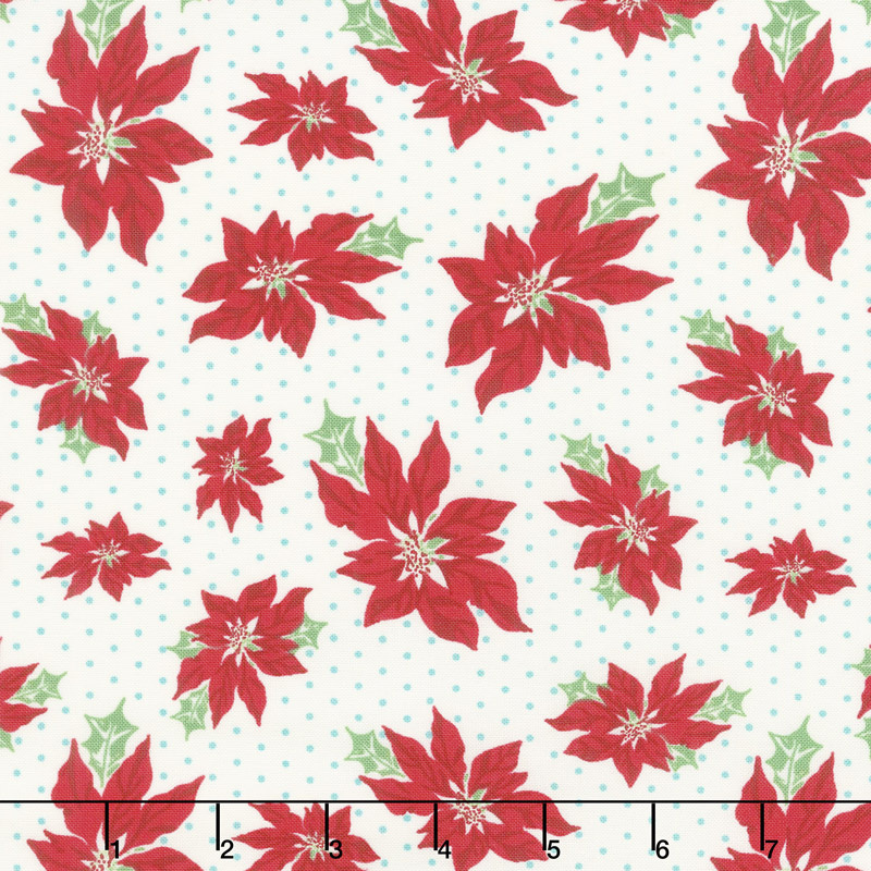 Sweet Christmas - Poinsettia Marzipan Yardage