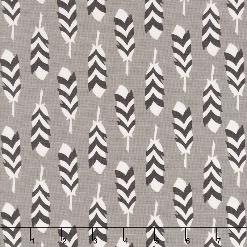 Arctic - Feathers Smoke Yardage