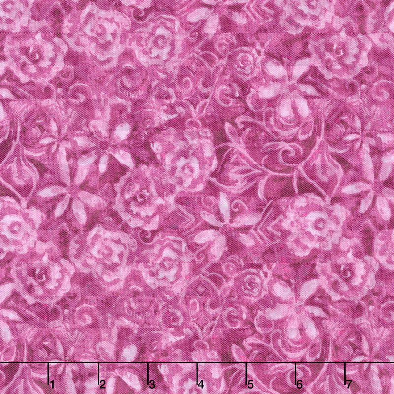 Papillon Parade - Tonal Floral Pink Yardage