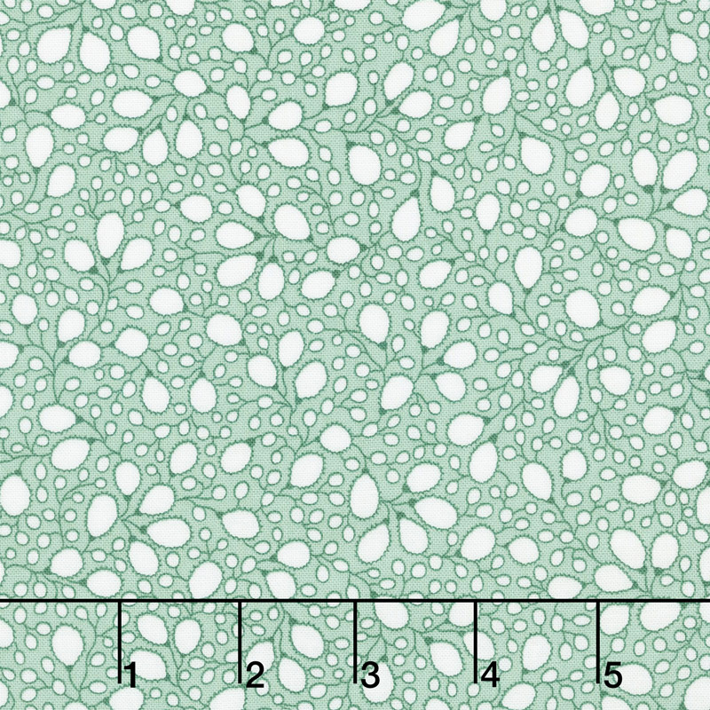 Lottie Ruth - Pussywillow Green Yardage