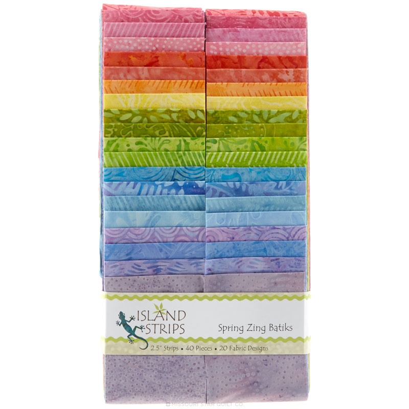 Spring Zing Batiks Strip Pack