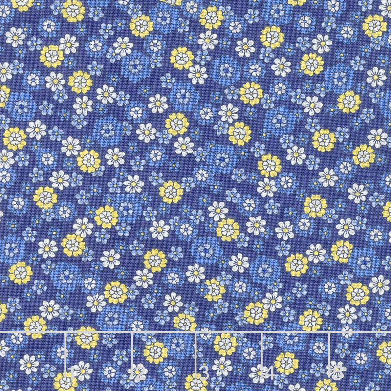 Summer Breeze VI - Little Blooms Navy Yardage