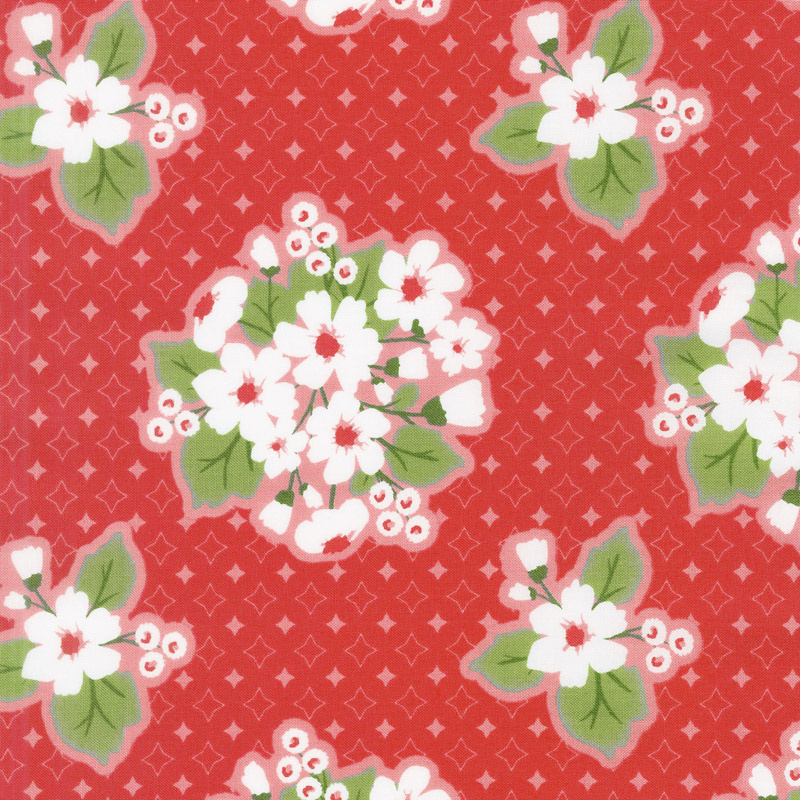 All-Weather Friend - Last Blooms Apple Red Yardage