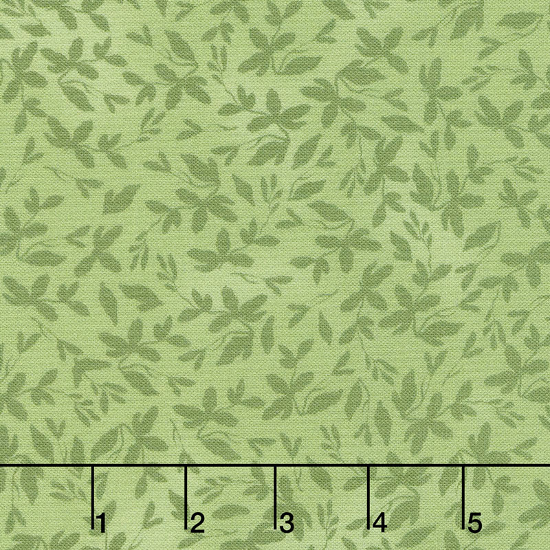 Farmhouse Rose - Leaves Green Yardage