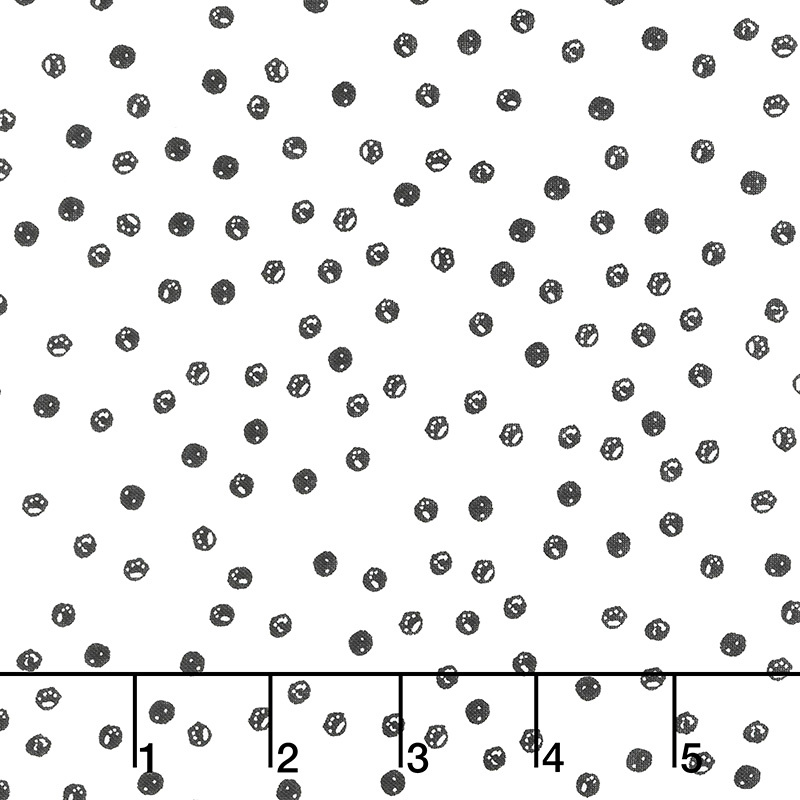 Goosetales - Scattered Dots Off White Yardage