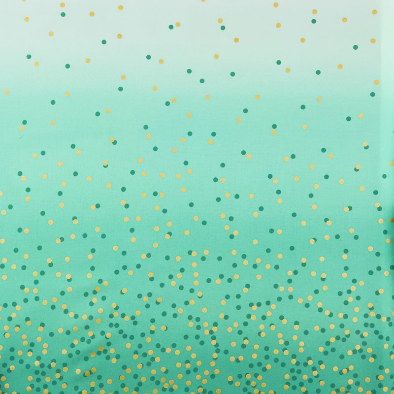 Ombre Confetti Metallic Teal Yardage V & Co. Moda Fabrics