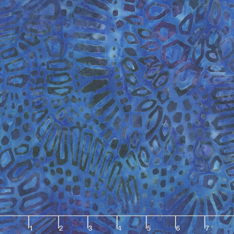 Artisan Batiks - Artful Earth Shapes Blue Yardage