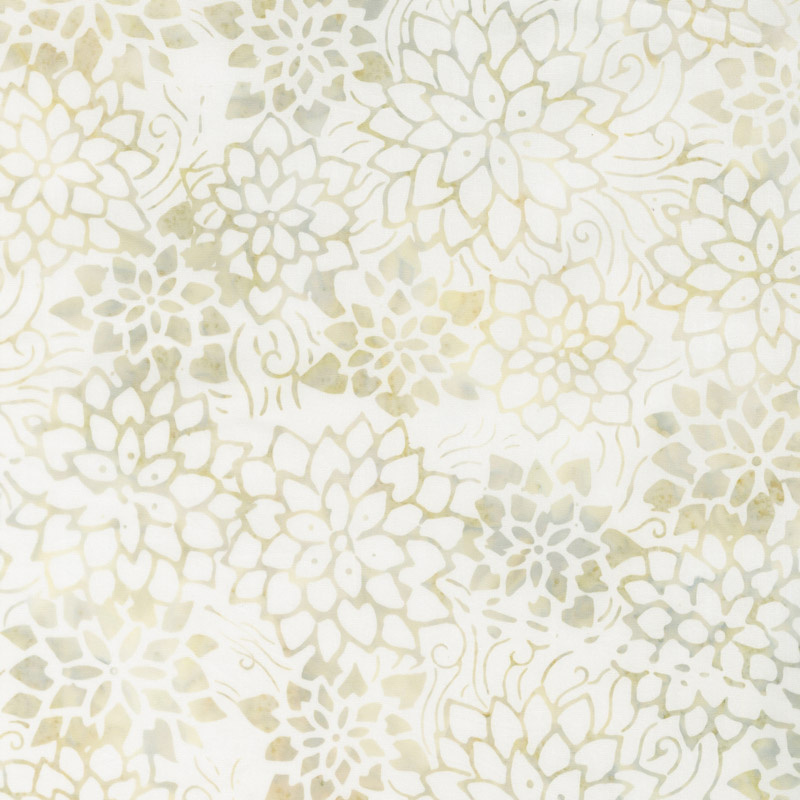 Whisper Batiks 2 - Flower Stencil Whisper Yardage