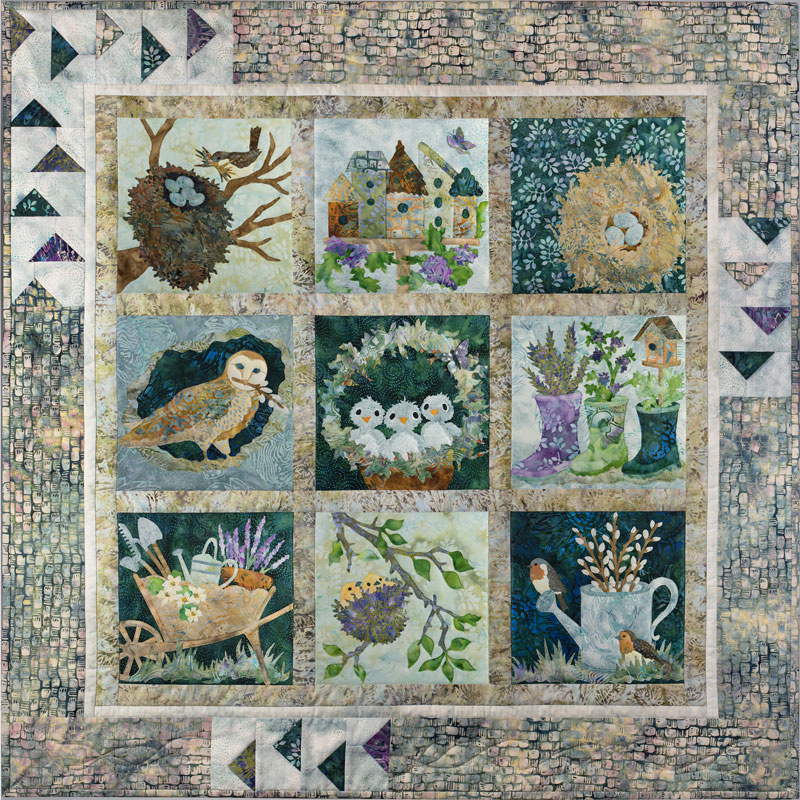Nesting Pieced Quilt Pattern