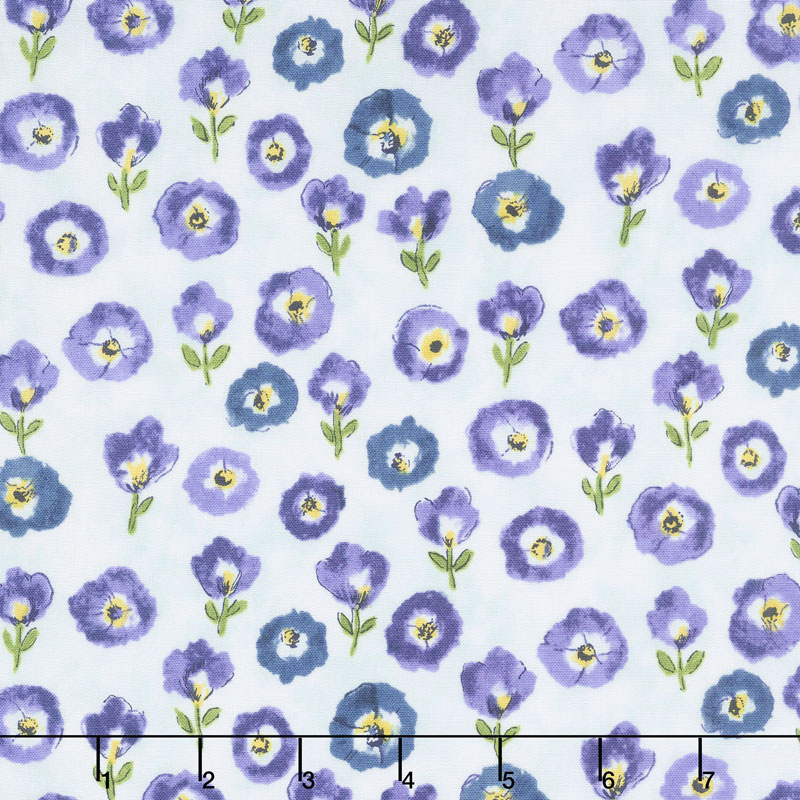 Petal Park - Fresh Cut Floral Hydrangea Fabric Yardage