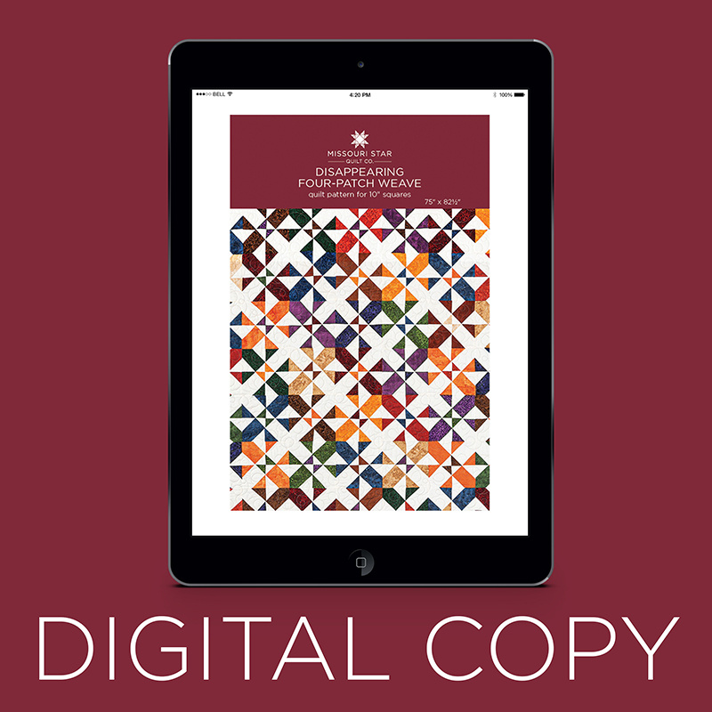 Digital Download - Disappearing Four-Patch Weave Quilt Pattern by Missouri Star