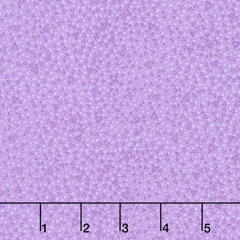 Hopscotch - Triangle Symphony Lilac Yardage