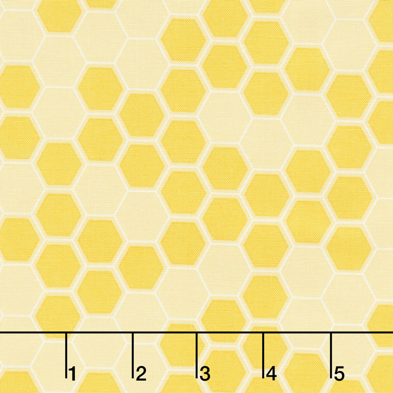 Honey Run - Honeycomb Yellow Yardage