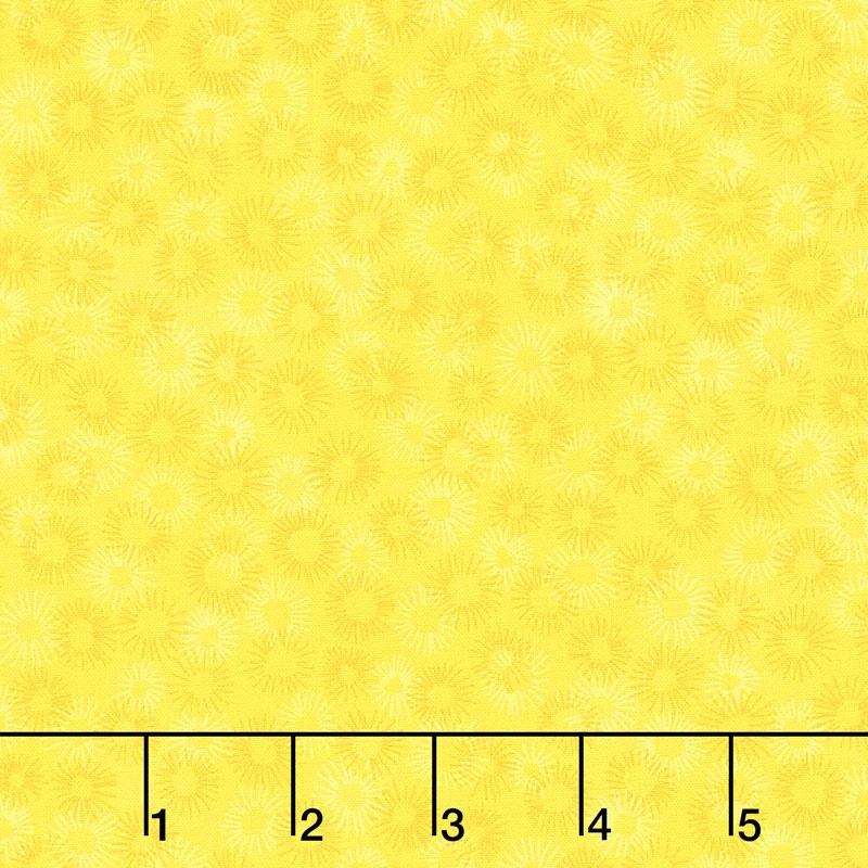 Hopscotch - Deconstructed Dandelions Daisy Yardage