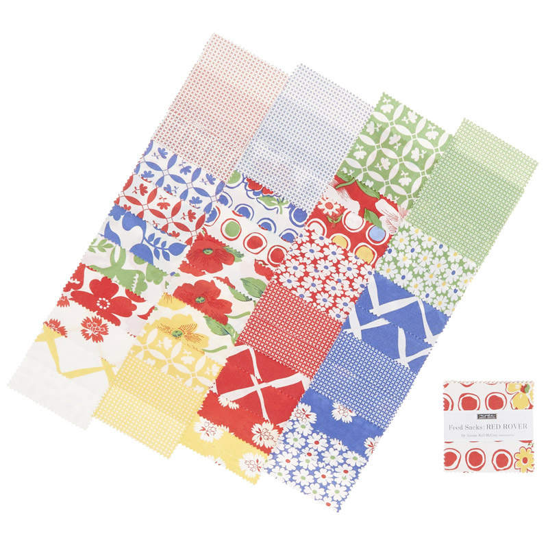 Feed Sacks: Red Rover Mini Charm Pack