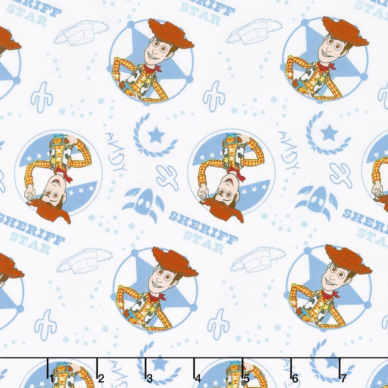 Toy Story - Woody White Yardage