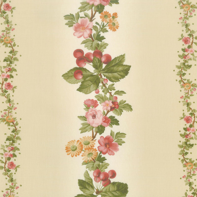 A Fruitful Life - Fruitful Stripe Cream Yardage