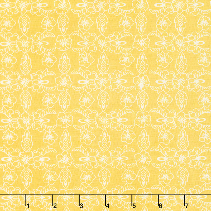 Hand Picked - Violet Yellow Yardage