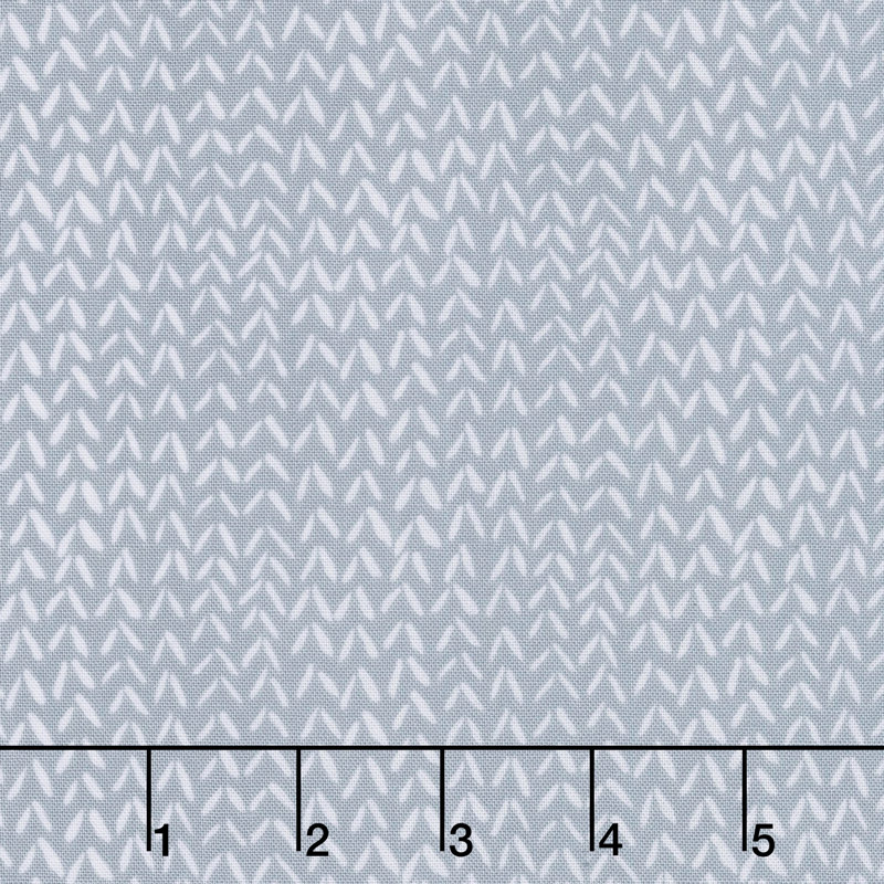 Bah, Bah, Baby - Herringbone Knit Grey Yardage
