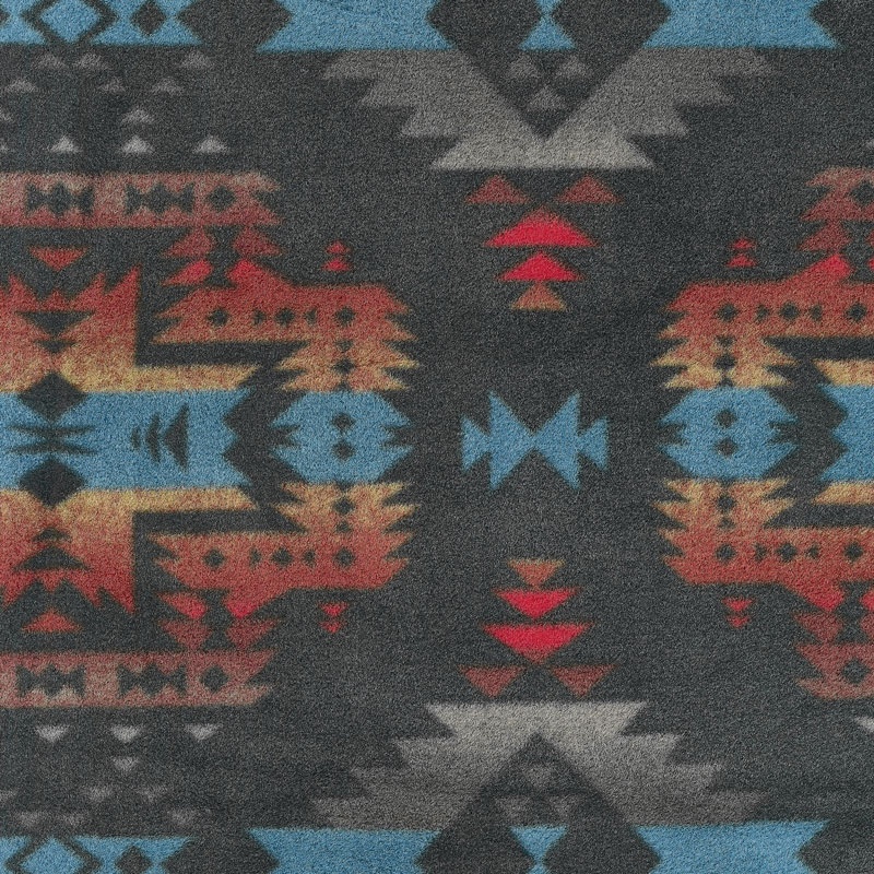 Winterfleece Prints Southwest - Canyon Black Fleece Yardage