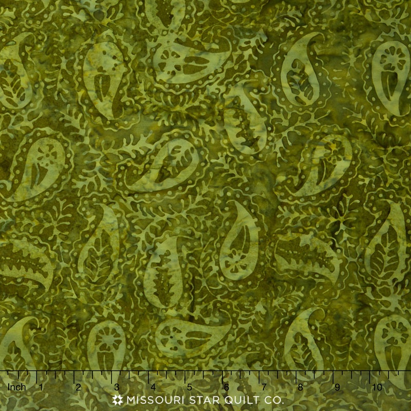 Tonga Batiks - Autumn Paisley Forest Yardage
