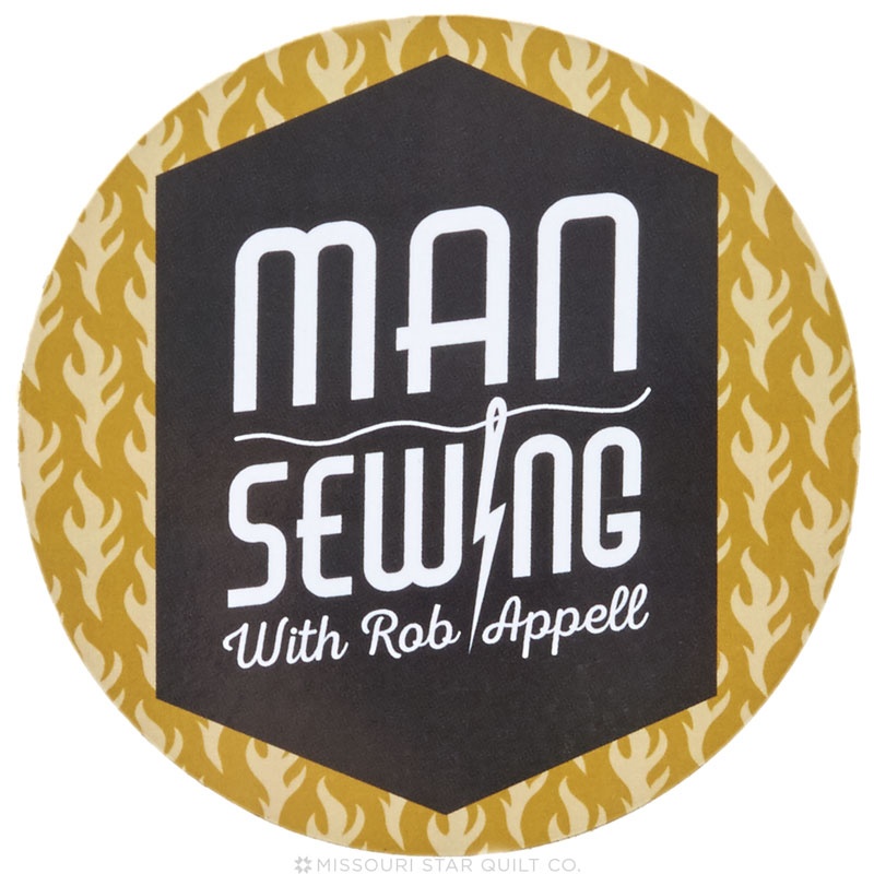 Man Sewing Magnet - Logo Gold