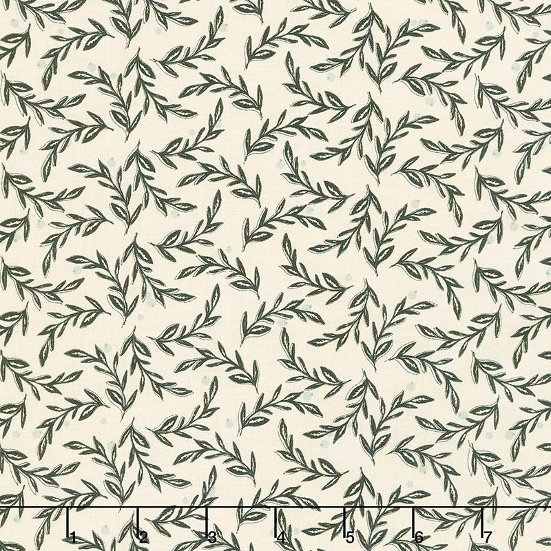 Gingham Farm - Vines Cream Yardage