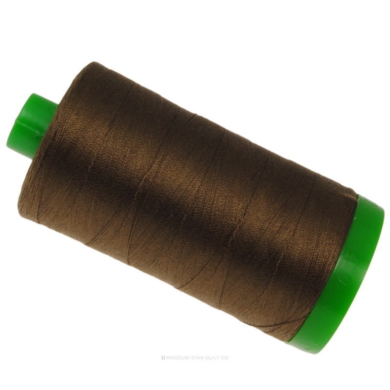 Aurifil 40 WT 100% Cotton Mako Large Spool Thread - Dark Antique Gold