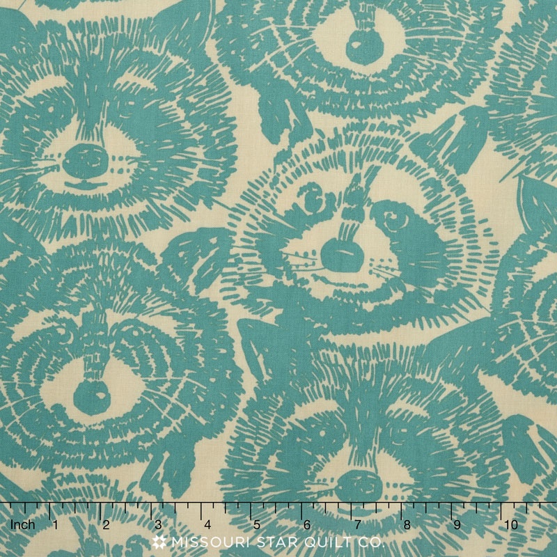 Nicole's Prints - Rocky Raccoon Natural Yardage