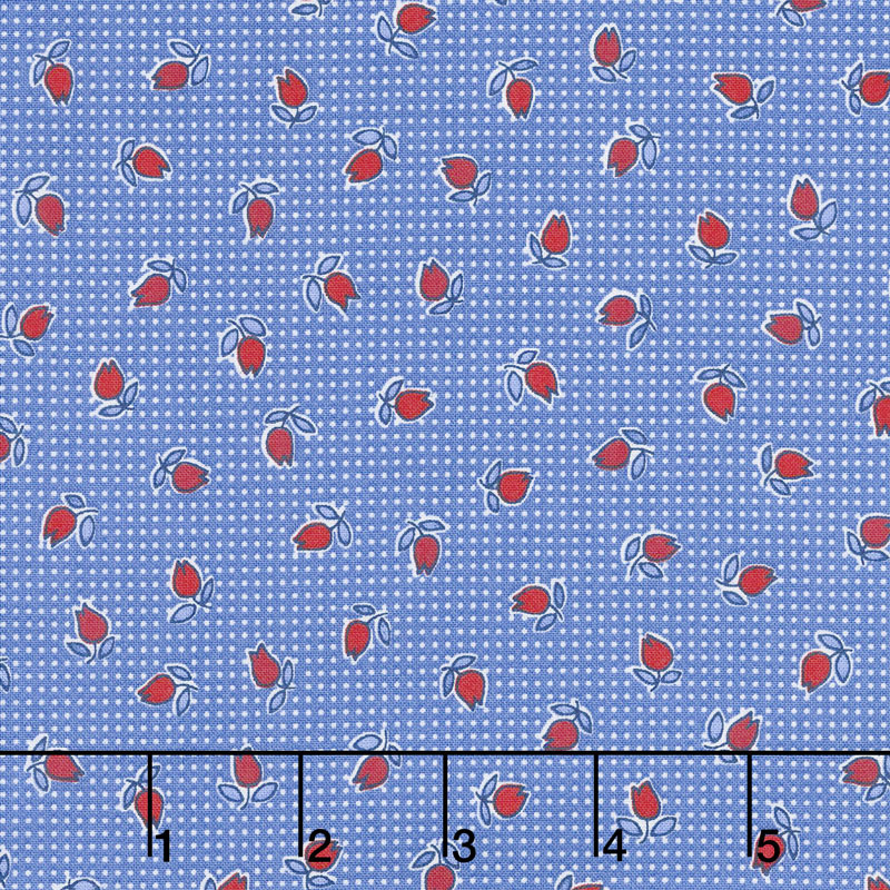 Penny's Dollhouse 2 - Petunia Blue Jay Yardage