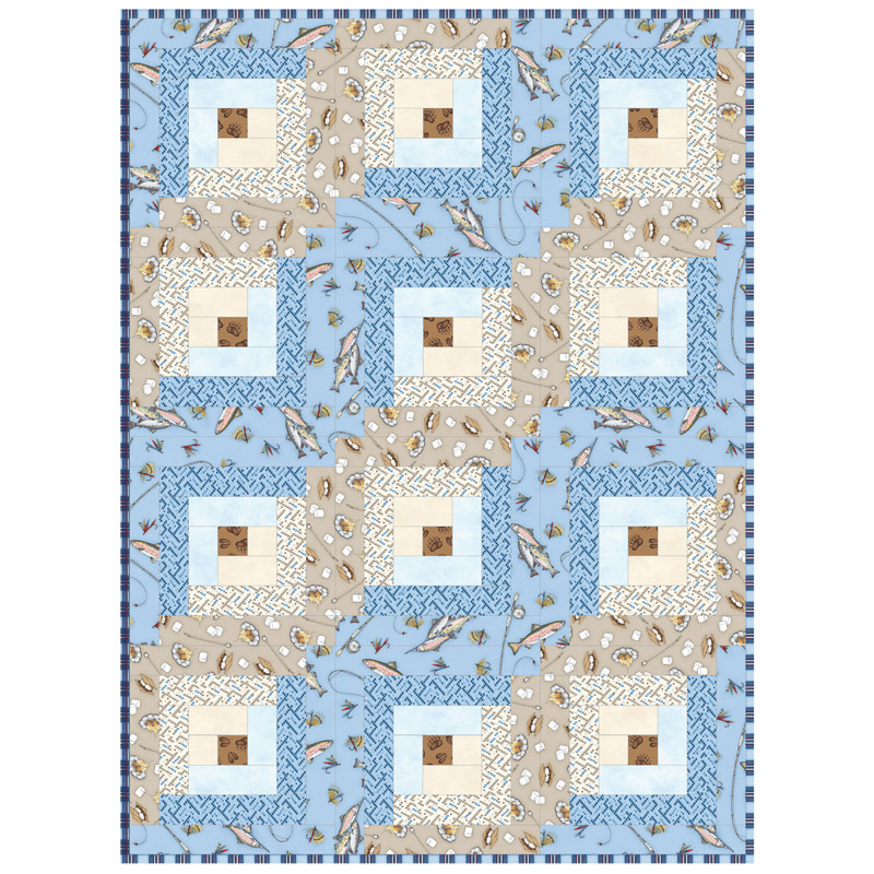 Cozy Cabin Log Cabin Quilt POD™ Kit