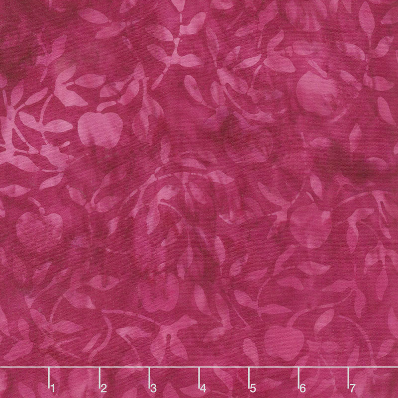 Petal Pushers Batiks - Cherries Pomegranate Yardage