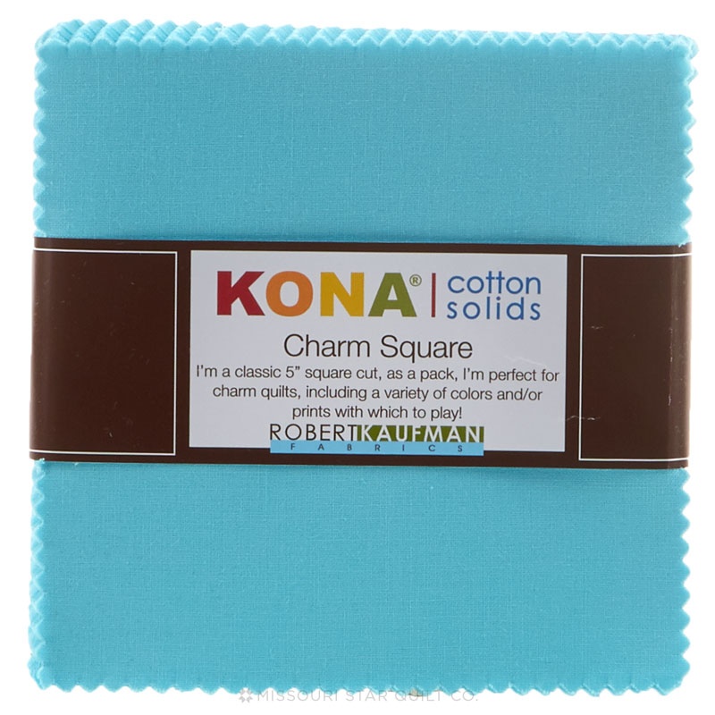 Kona Cotton - Bahama Blue Charm Pack