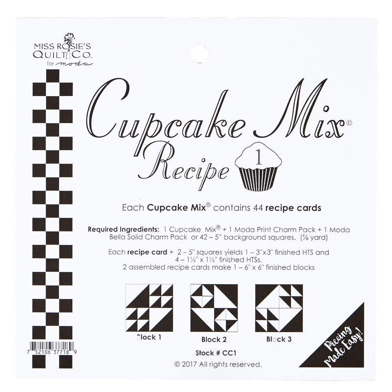 Cupcake Mix® Recipe 1 by Miss Rosie's Quilt Co. Miss Rosie's Q...