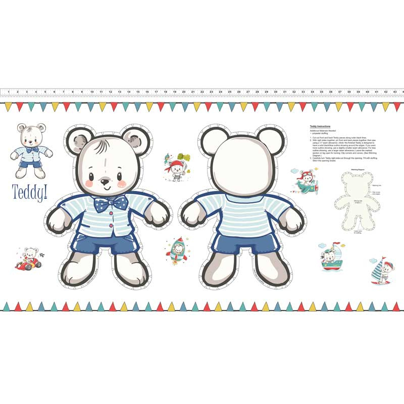 Teddy's Great Adventure! - Teddy's Pillow Panel