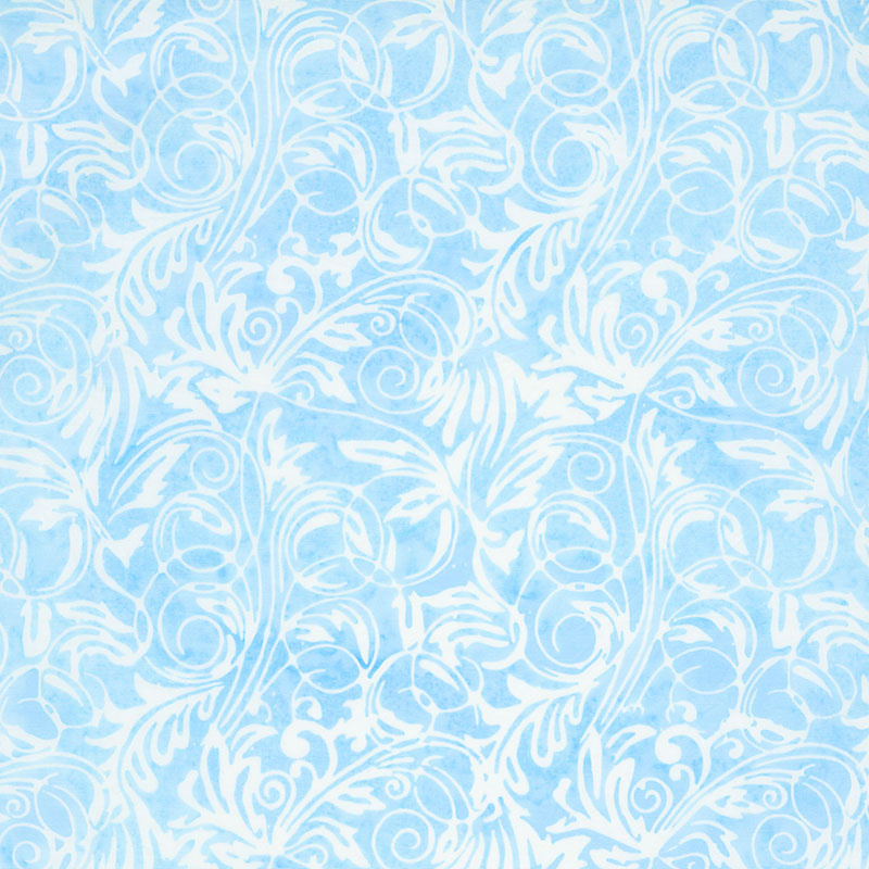 Buttercup Batiks - Leaf Tendrils Chambray Yardage