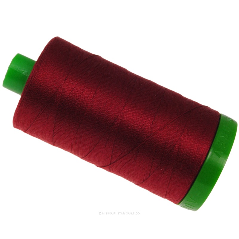 Aurifil 40 WT 100% Cotton Mako Large Spool Thread - Red Wine