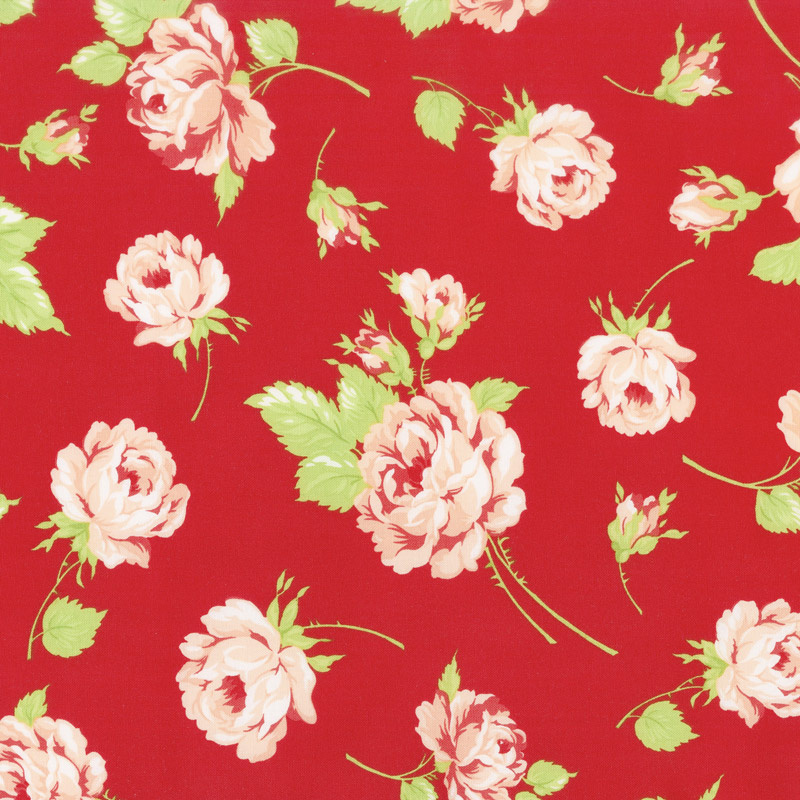 Smitten - Rosy Red Yardage
