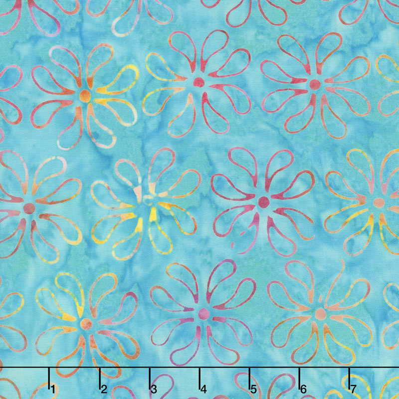 Salt Water Taffy Batiks - Petals Twist Yardage