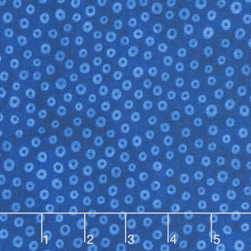 X's and O's - Rainforest Little Cheerios Indigo Yardage