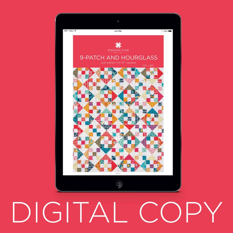 Digital Download - 9-Patch and Hourglass Quilt Pattern by MSQC