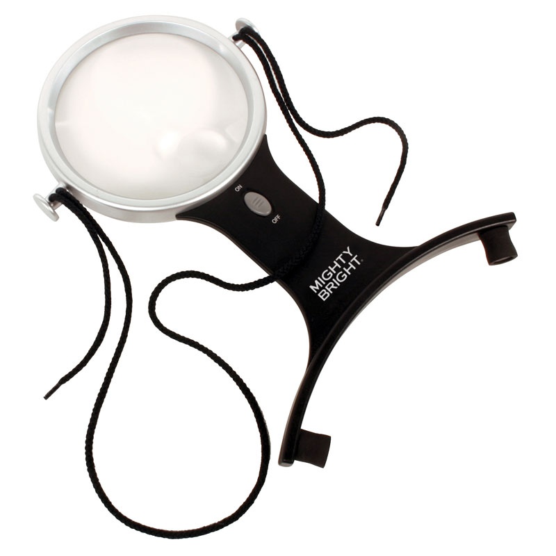 Mighty Bright® Lighted 4" Handsfree Magnifier Gold Crest
