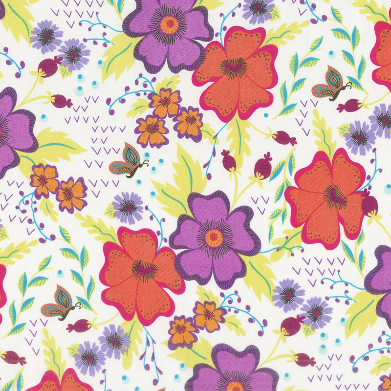 Gypsy - Gypsy Floral Cream Yardage