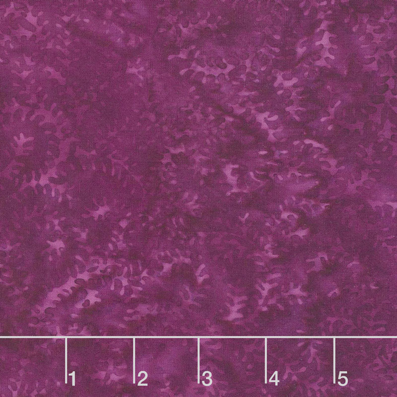 Moroccan Bazaar Batiks - Leaf Vine Iris Yardage