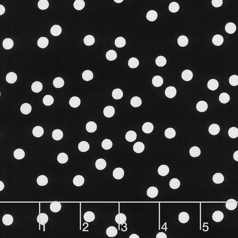 Juniper - Dot Black Yardage