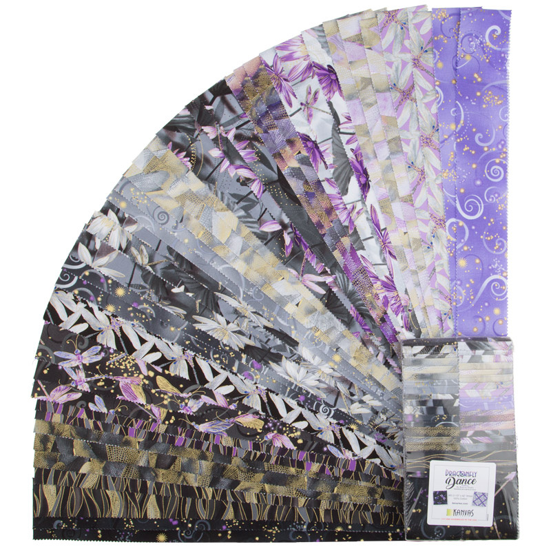 Dragonfly Dance Purple Metallic Strip-pies