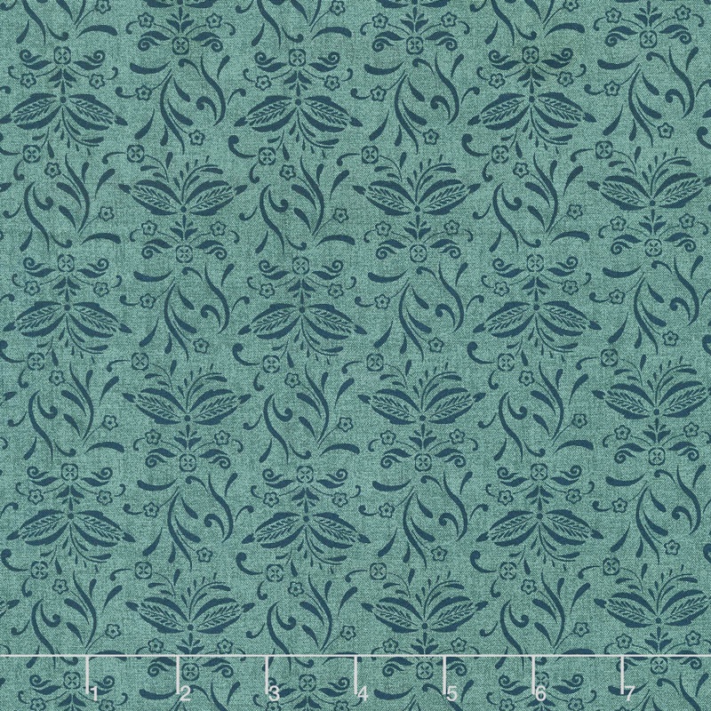 Abundant Blessings - Foulard Teal Yardage