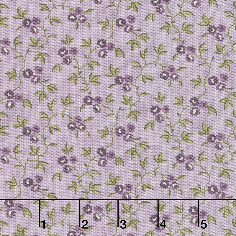 Clover Meadow - Vines & Flowers Lilac Yardage